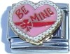 Be mine - heart enamel Italian charm